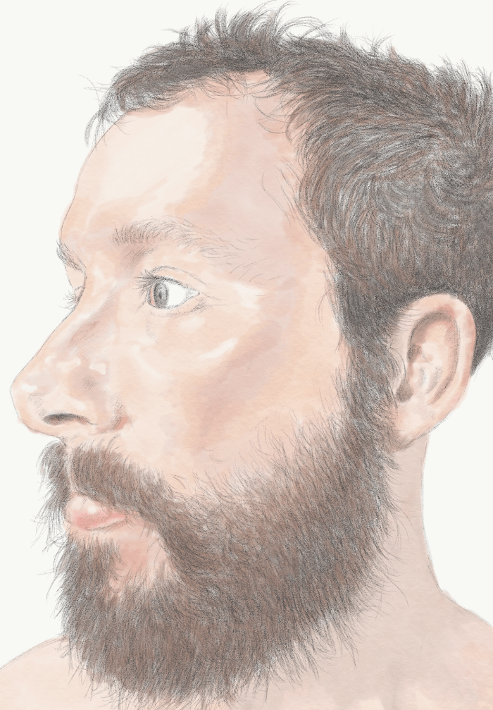 Self Portrait watercolours Nov 2017 - teaser image