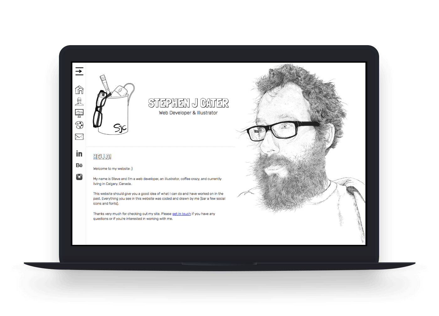 stephenjcater.com - website teaser